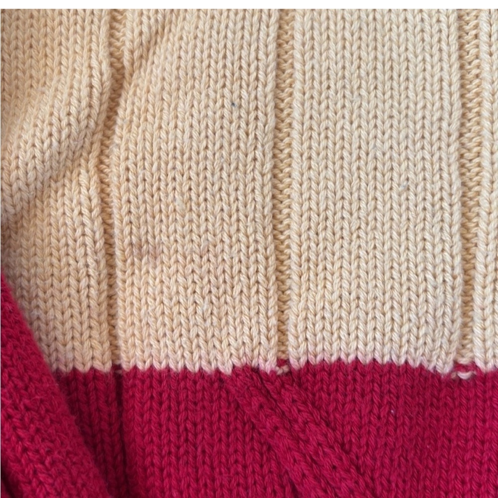 Vintage Nautica Colorblock Cable Knit Sweater – Hong Kong – Size Small - Picture 5 of 5